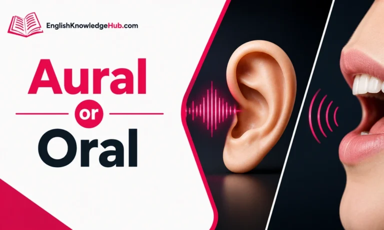 Aural vs Oral