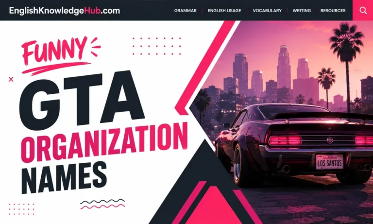 Funny GTA Organization Names