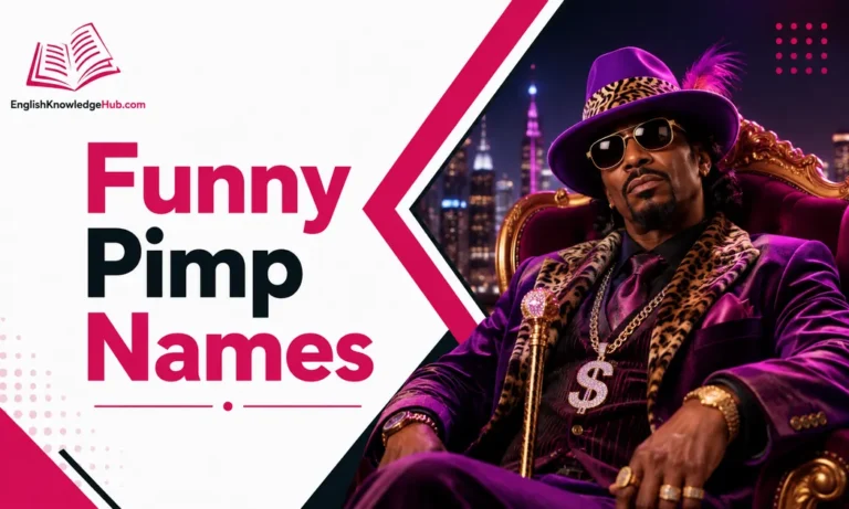 Funny Pimp Names