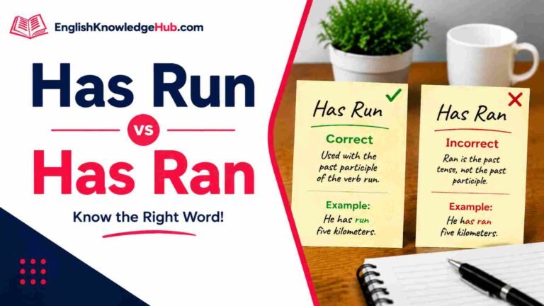 Has Run vs Has Ran