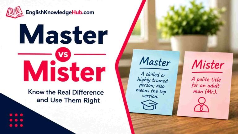 Master vs Mister