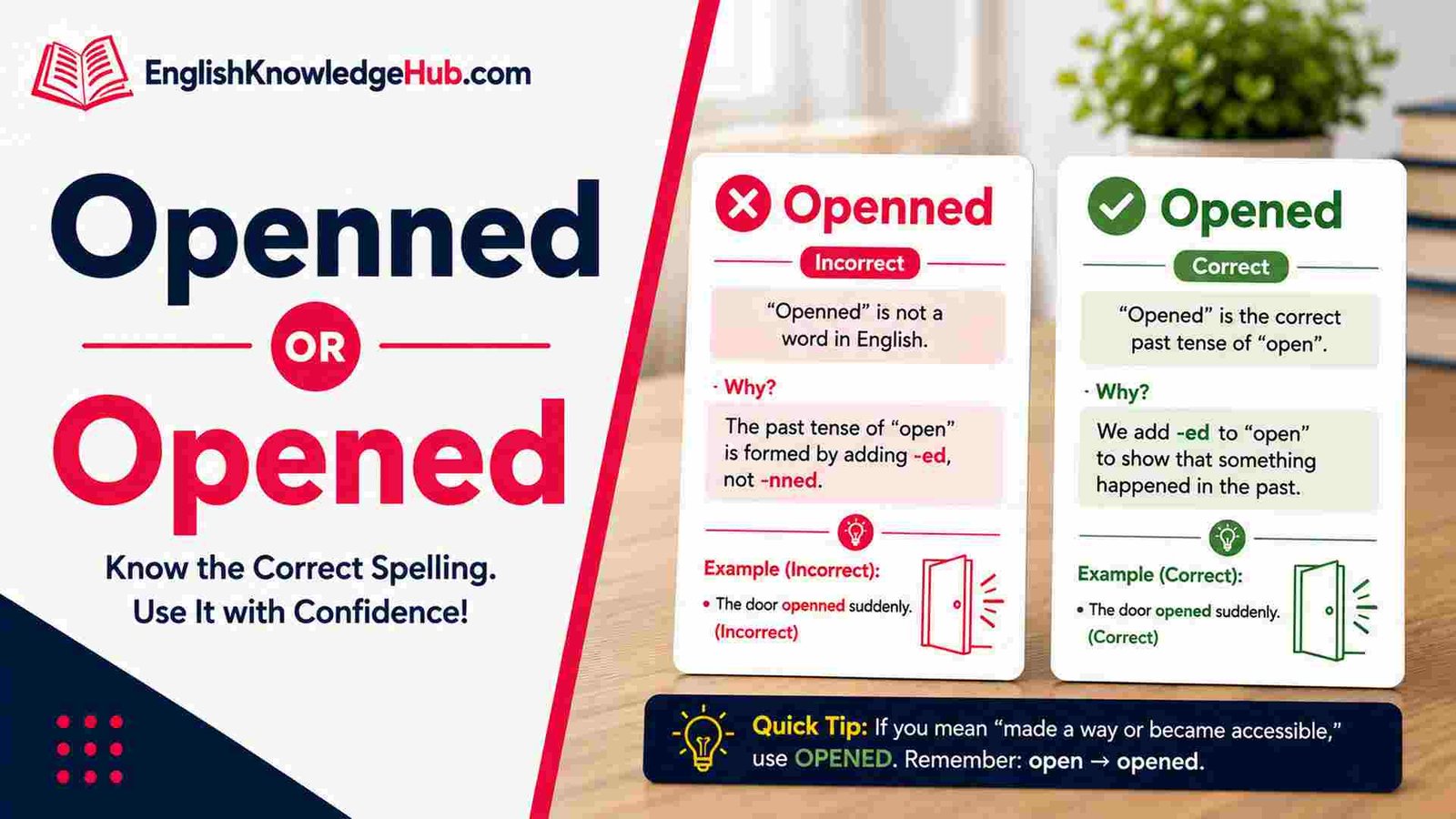 Openned or Opened