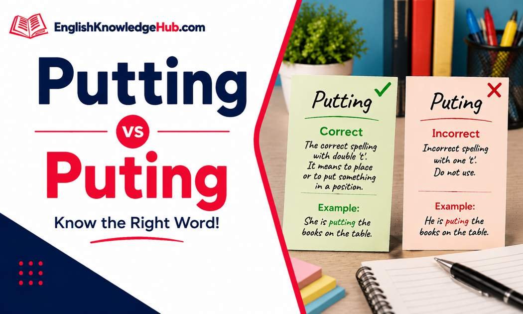 Putting vs Puting
