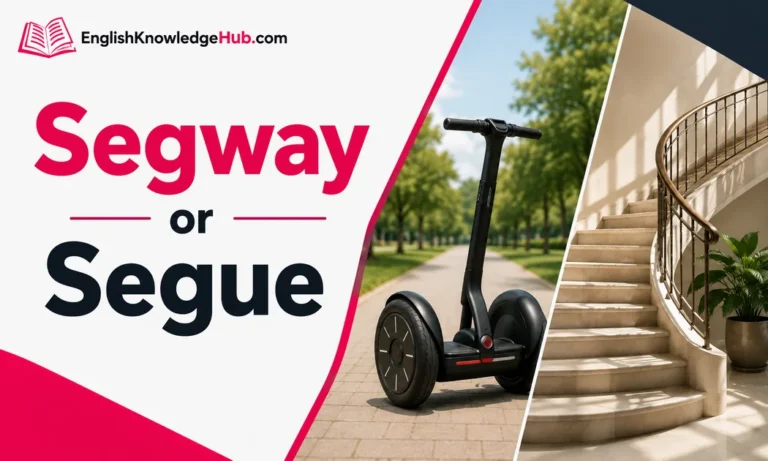 Segway or Segue