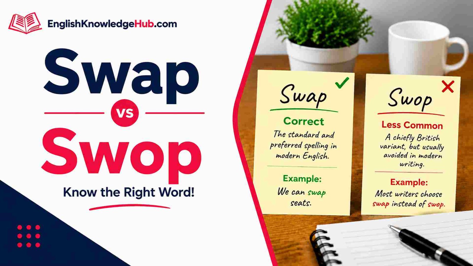 Swap vs Swop
