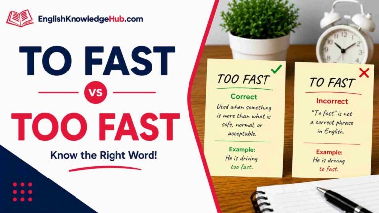 To Fast or Too Fast: Which Phrase Is Correct?