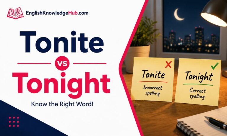Tonite vs Tonight