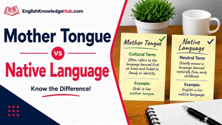 Mother Tongue vs Native Language