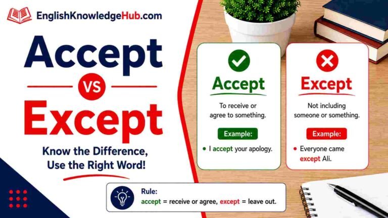 Accept vs Except: Easy Difference With Clear Examples
