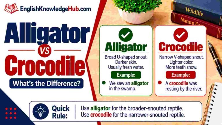 Alligator vs Crocodile: Simple Differences Explained