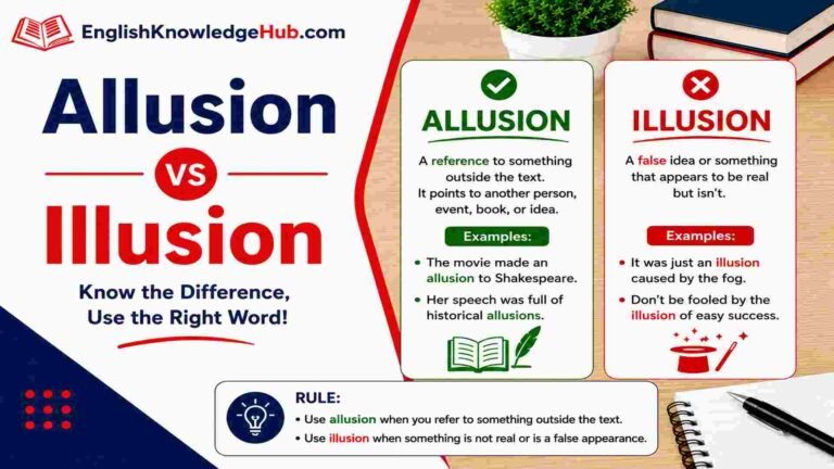 Allusion vs Illusion: How to Use Each Word Correctly