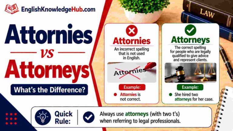 Attornies vs Attorneys