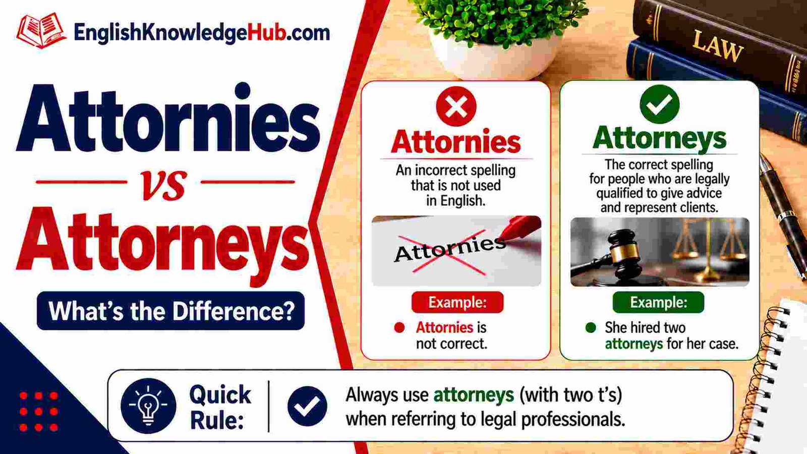 Attornies vs Attorneys