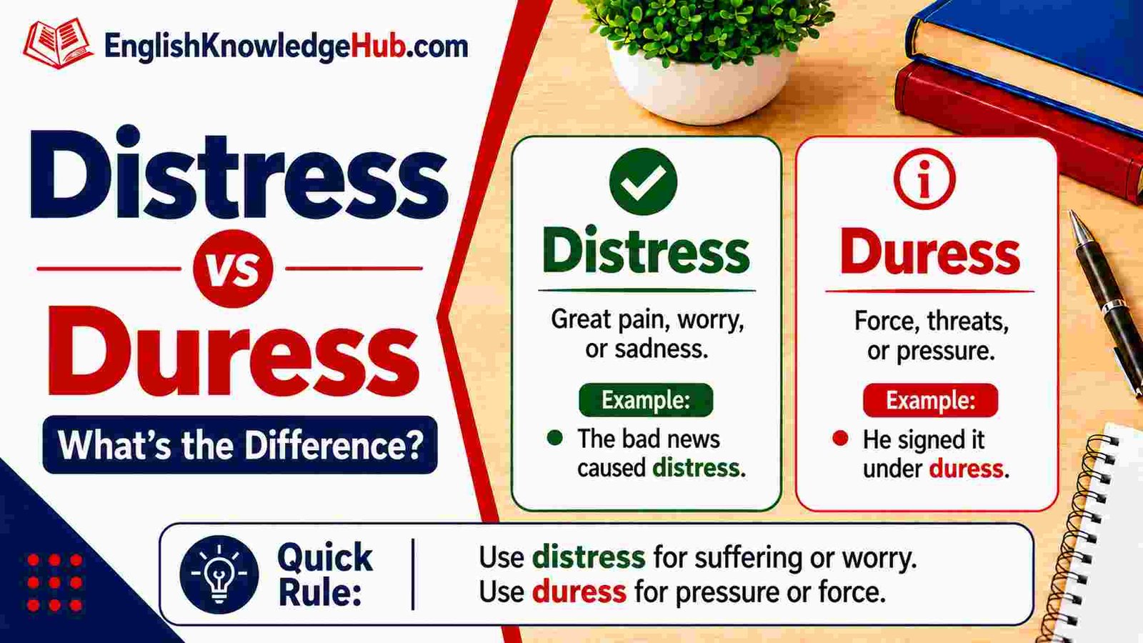Distress vs Duress