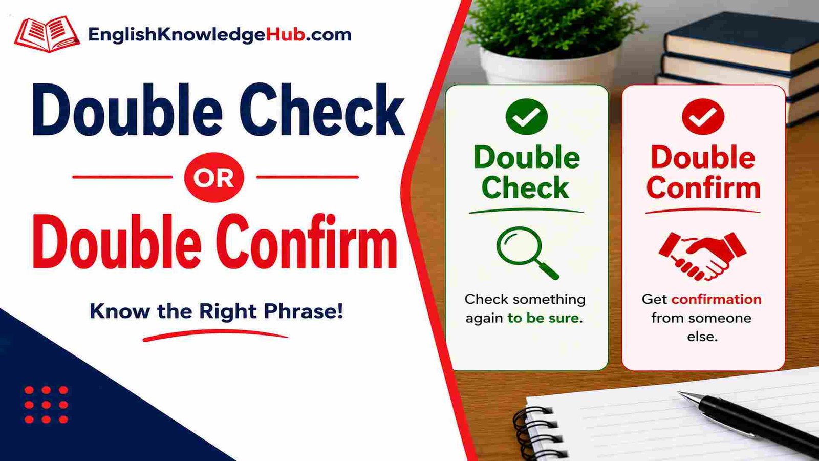Double Check Or Double Confirm