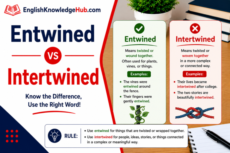 Entwined vs Intertwined