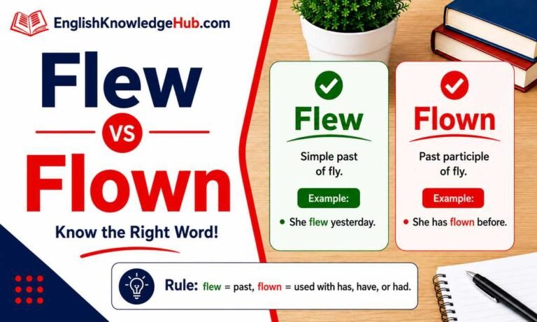 Flew vs Flown