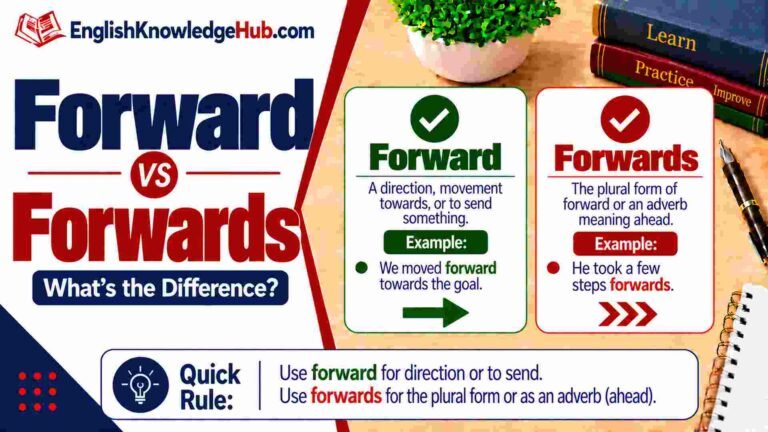 Forward Vs Forwards: Why One Small S Changes the Grammar You Use Today