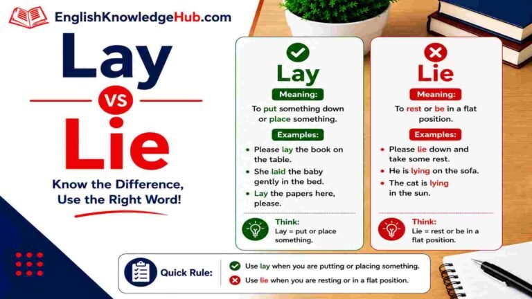 Lay vs Lie: Which Word Is Correct and When to Use It?