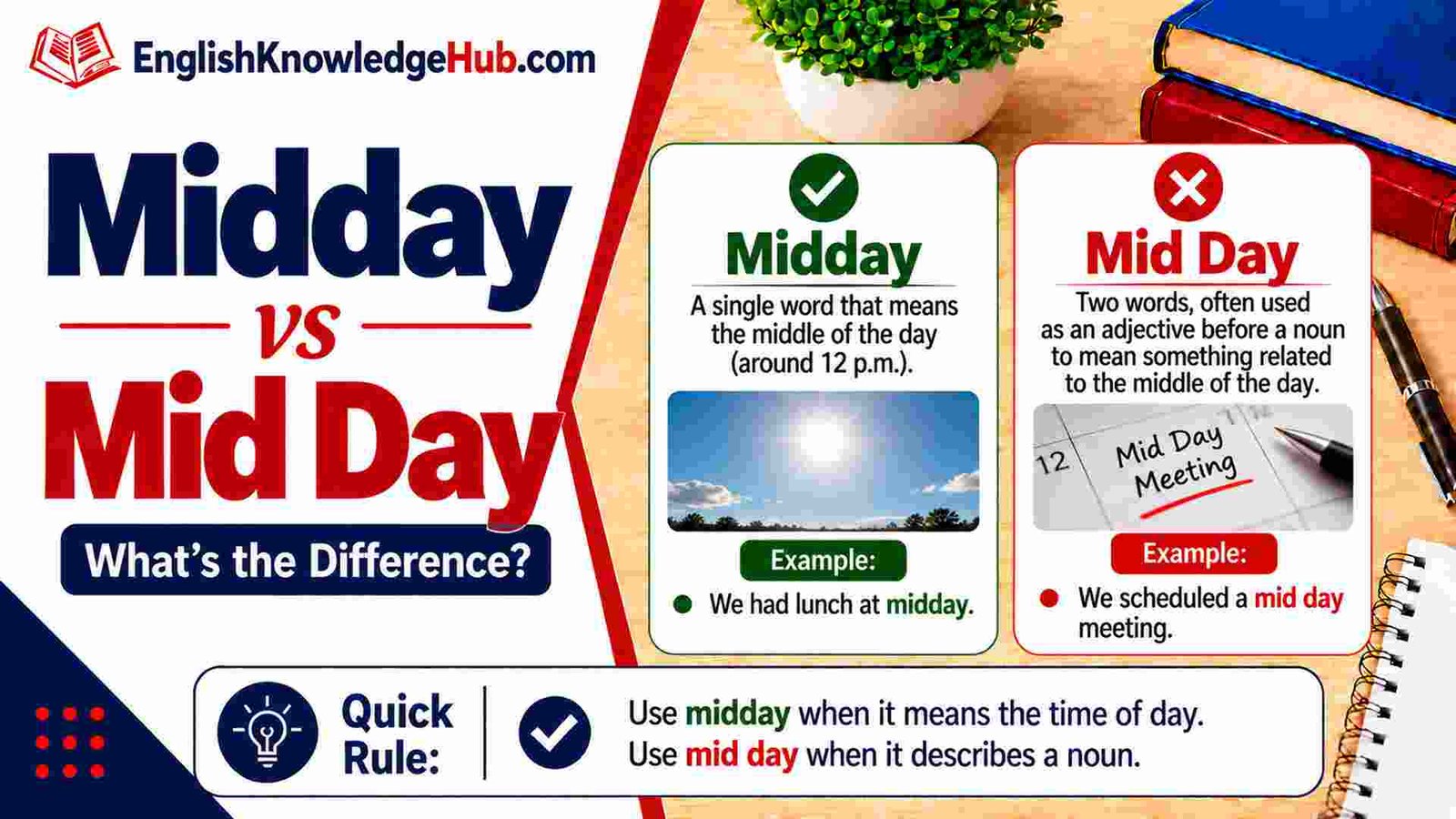 Midday vs Mid Day