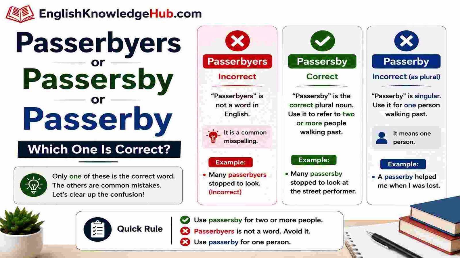 Passerbyers or Passersby or Passerby