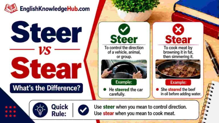 Steer vs Stear