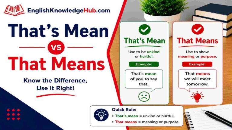 That’s Mean Vs That Means