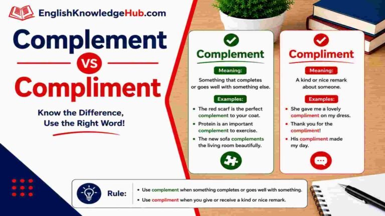 Complement vs Compliment: What Is the Difference?