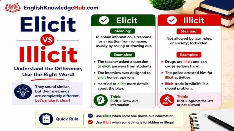 Elicit vs Illicit: Which Word Is Correct?