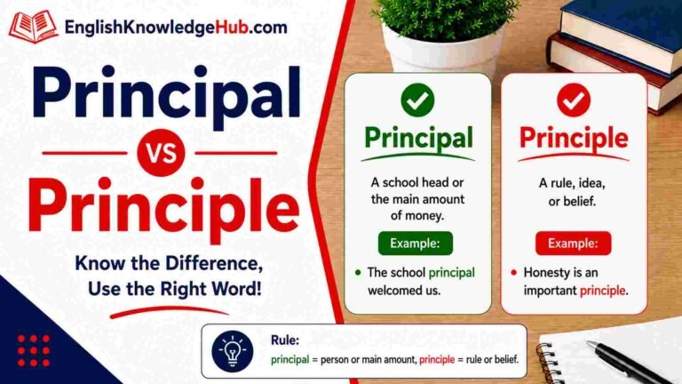 Principal vs Principle: Easy Difference With Examples